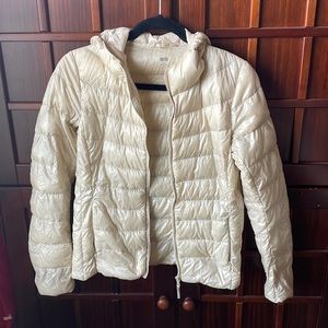 UniQLo Beige Down Jacket Size XS